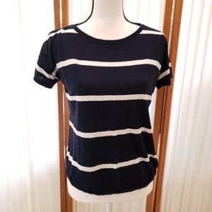Talbots Blue Stripe Top